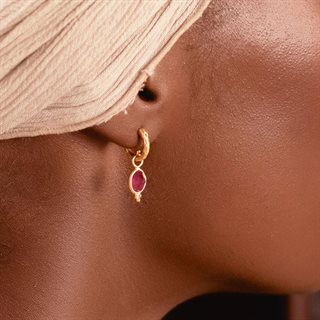 Ananda Soul - Gentle Heart - Hoop - Guld - Pink